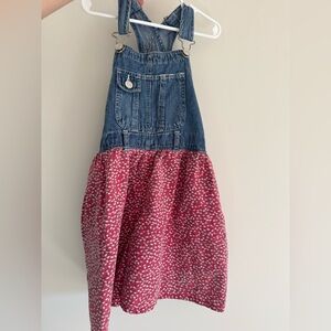Old Navy Blue and Red Kids Overalls